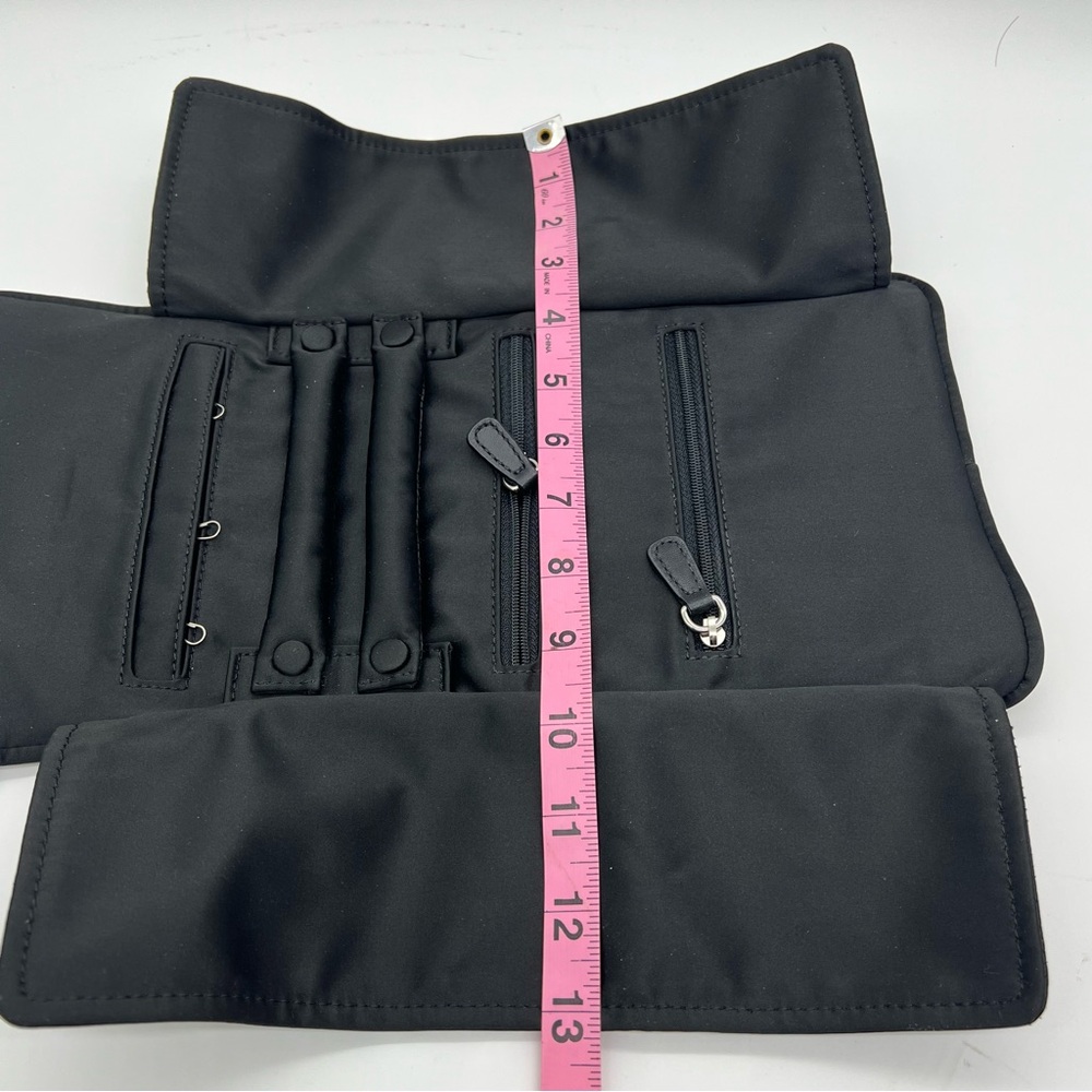 Coach Black Satin Jewelry Roll Organizer EUC w/ Dusty - Picture 7 of 16